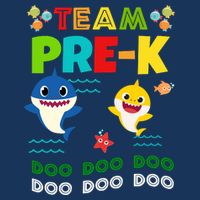 Team Pre-K Shark Doo Doo Doo Infant Baby Jersey Bodysuit