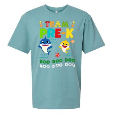 Team Pre-K Shark Doo Doo Doo Sueded Cloud Jersey T-Shirt