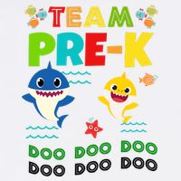 Team Pre-K Shark Doo Doo Doo Garment-Dyed Sweatshirt