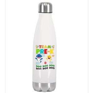 Team Pre-K Shark Doo Doo Doo Stainless Steel Insulated Water Bottle