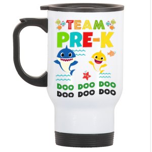 Team Pre-K Shark Doo Doo Doo Stainless Steel Travel Mug