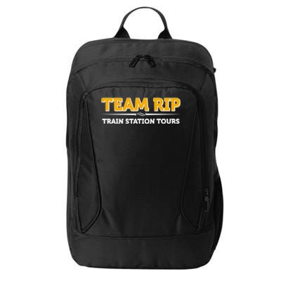 Team Rip Train Station Tours Yellowstone City Backpack