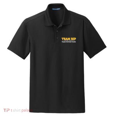 Team Rip Train Station Tours Yellowstone Dry Zone Grid Polo