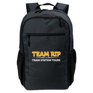 Team Rip Train Station Tours Yellowstone Daily Commute Backpack