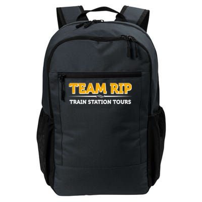 Team Rip Train Station Tours Yellowstone Daily Commute Backpack