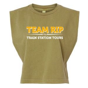 Team Rip Train Station Tours Yellowstone Garment-Dyed Women's Muscle Tee