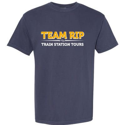 Team Rip Train Station Tours Yellowstone Garment-Dyed Heavyweight T-Shirt