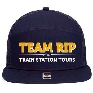 Team Rip Train Station Tours Yellowstone 7 Panel Mesh Trucker Snapback Hat