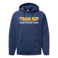 Team Rip Train Station Tours Yellowstone Performance Fleece Hoodie