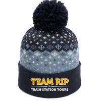 Team Rip Train Station Tours Yellowstone The Baniff Cuffed Pom Beanie