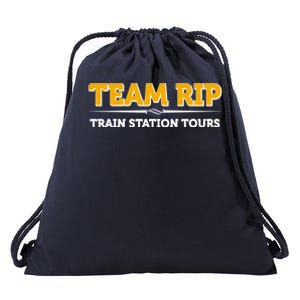 Team Rip Train Station Tours Yellowstone Drawstring Bag