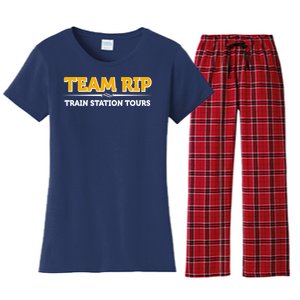 Team Rip Train Station Tours Yellowstone Women's Flannel Pajama Set