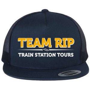 Team Rip Train Station Tours Yellowstone Flat Bill Trucker Hat