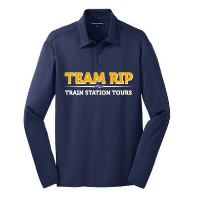 Team Rip Train Station Tours Yellowstone Silk Touch Performance Long Sleeve Polo