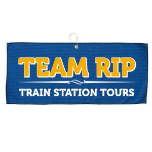 Team Rip Train Station Tours Yellowstone Large Microfiber Waffle Golf Towel