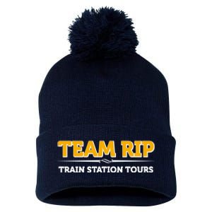 Team Rip Train Station Tours Yellowstone Pom Pom 12in Knit Beanie