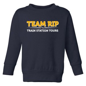 Team Rip Train Station Tours Yellowstone Toddler Sweatshirt