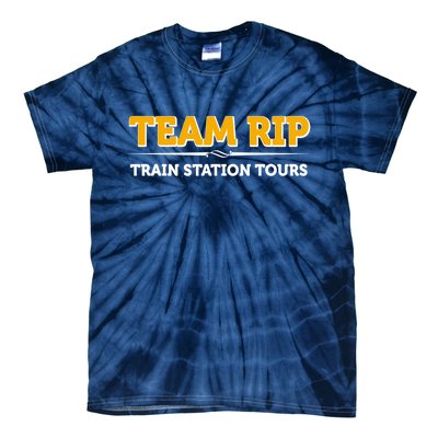 Team Rip Train Station Tours Yellowstone Tie-Dye T-Shirt