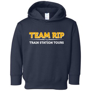 Team Rip Train Station Tours Yellowstone Toddler Hoodie