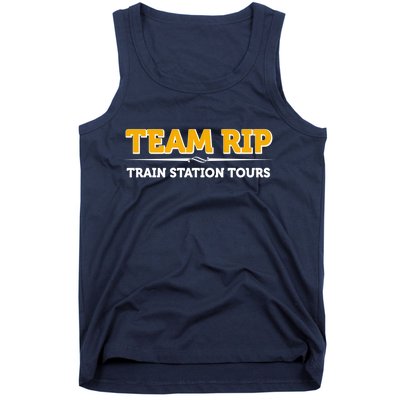 Team Rip Train Station Tours Yellowstone Tank Top