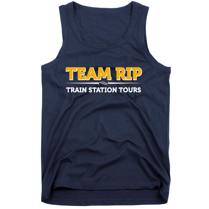 Team Rip Train Station Tours Yellowstone Tank Top