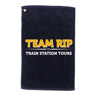 Team Rip Train Station Tours Yellowstone Golf Towel