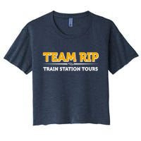 Team Rip Train Station Tours Yellowstone Women's Crop Top Tee