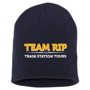 Team Rip Train Station Tours Yellowstone Short Acrylic Beanie