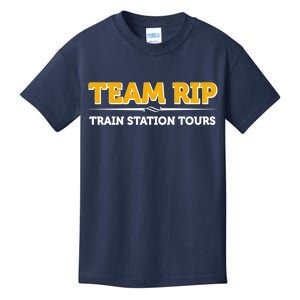 Team Rip Train Station Tours Yellowstone Kids T-Shirt