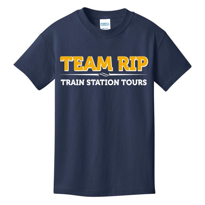 Team Rip Train Station Tours Yellowstone Kids T-Shirt