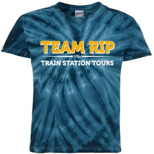 Team Rip Train Station Tours Yellowstone Kids Tie-Dye T-Shirt