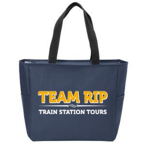 Team Rip Train Station Tours Yellowstone Zip Tote Bag