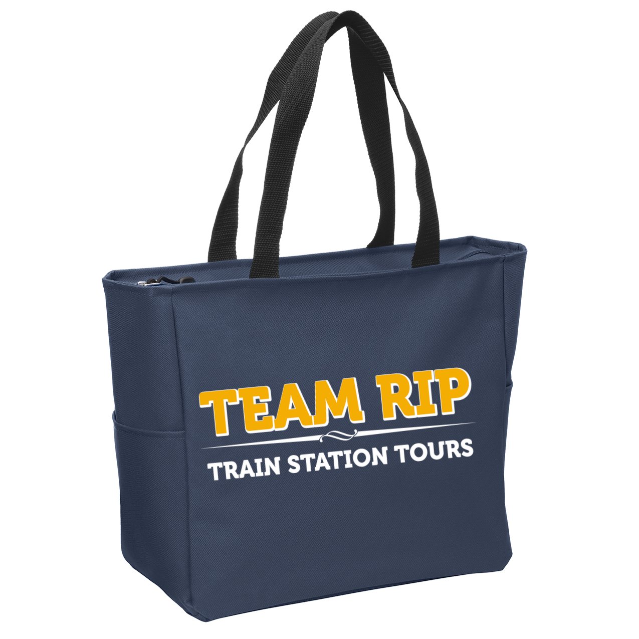 Team Rip Train Station Tours Yellowstone Zip Tote Bag
