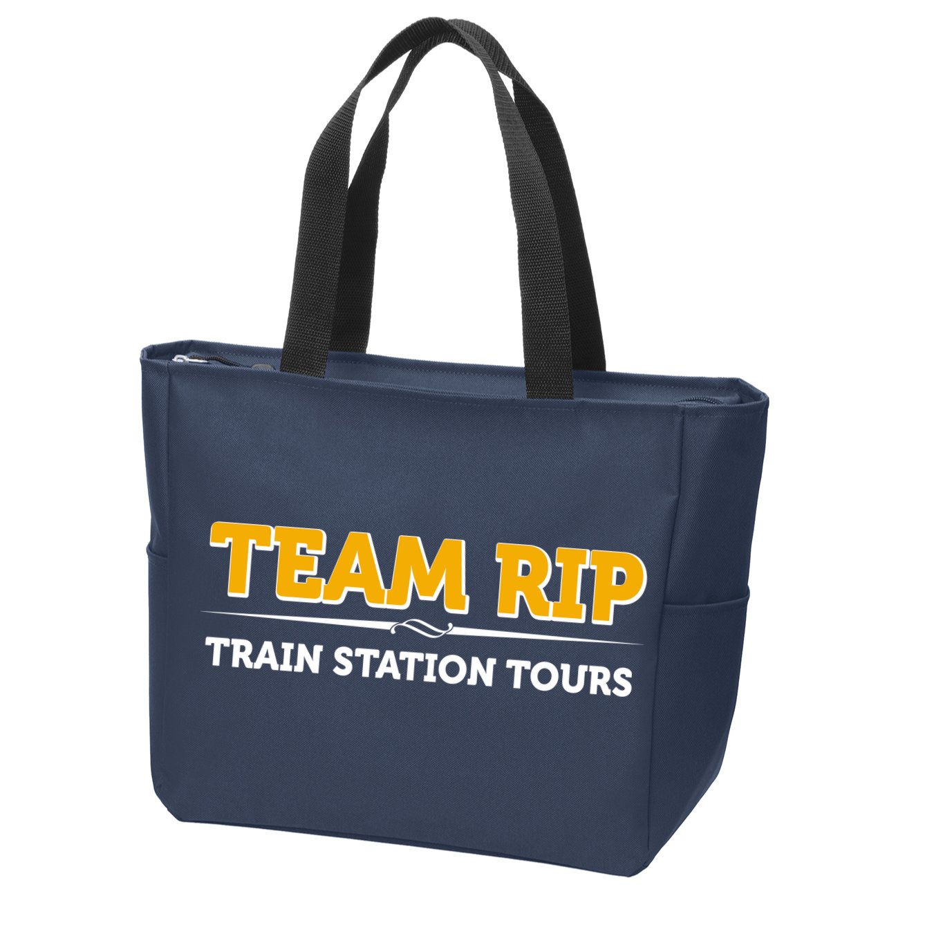 Team Rip Train Station Tours Yellowstone Zip Tote Bag