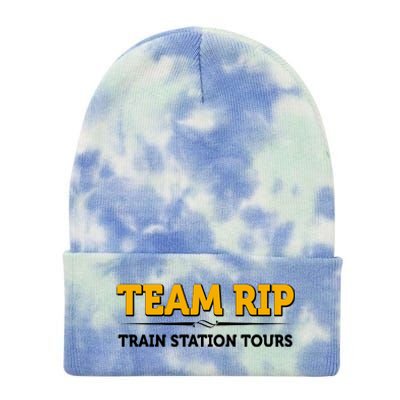 Team Rip Train Station Tours Yellowstone Tie Dye 12in Knit Beanie