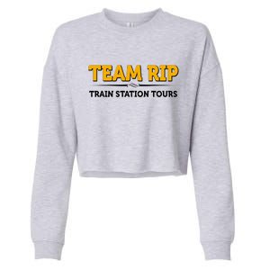 Team Rip Train Station Tours Yellowstone Cropped Pullover Crew