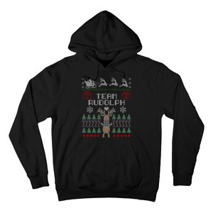 Team Rudolph Ugly Christmas Hoodie