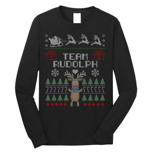 Team Rudolph Ugly Christmas Long Sleeve Shirt