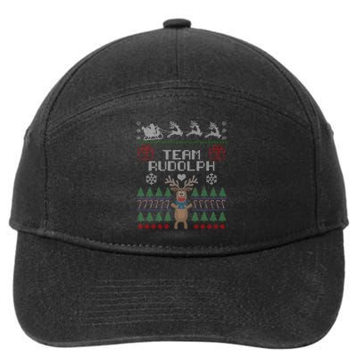 Team Rudolph Ugly Christmas 7-Panel Snapback Hat