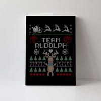 Team Rudolph Ugly Christmas Canvas