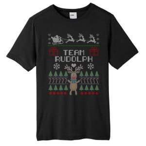 Team Rudolph Ugly Christmas Tall Fusion ChromaSoft Performance T-Shirt