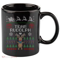 Team Rudolph Ugly Christmas 11oz C Handle Ceramic Mug