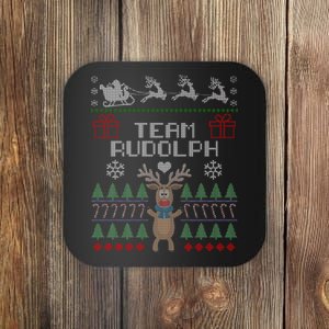 Team Rudolph Ugly Christmas Coaster