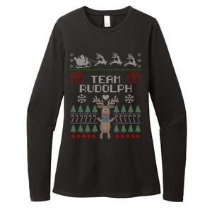 Team Rudolph Ugly Christmas Womens CVC Long Sleeve Shirt