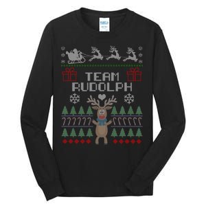 Team Rudolph Ugly Christmas Tall Long Sleeve T-Shirt