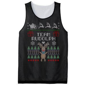 Team Rudolph Ugly Christmas Mesh Reversible Basketball Jersey Tank