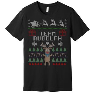 Team Rudolph Ugly Christmas Premium T-Shirt