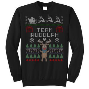 Team Rudolph Ugly Christmas Tall Sweatshirt