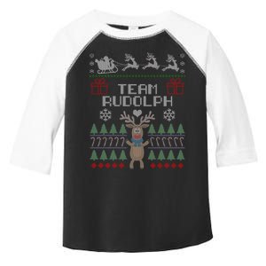 Team Rudolph Ugly Christmas Toddler Fine Jersey T-Shirt