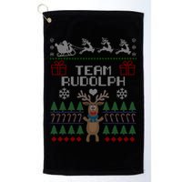 Team Rudolph Ugly Christmas Golf Towel